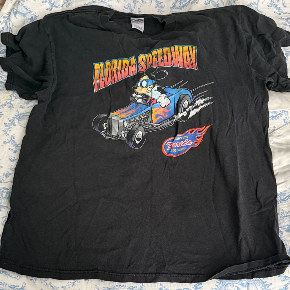 Florida Speedway Black Graphic Tee